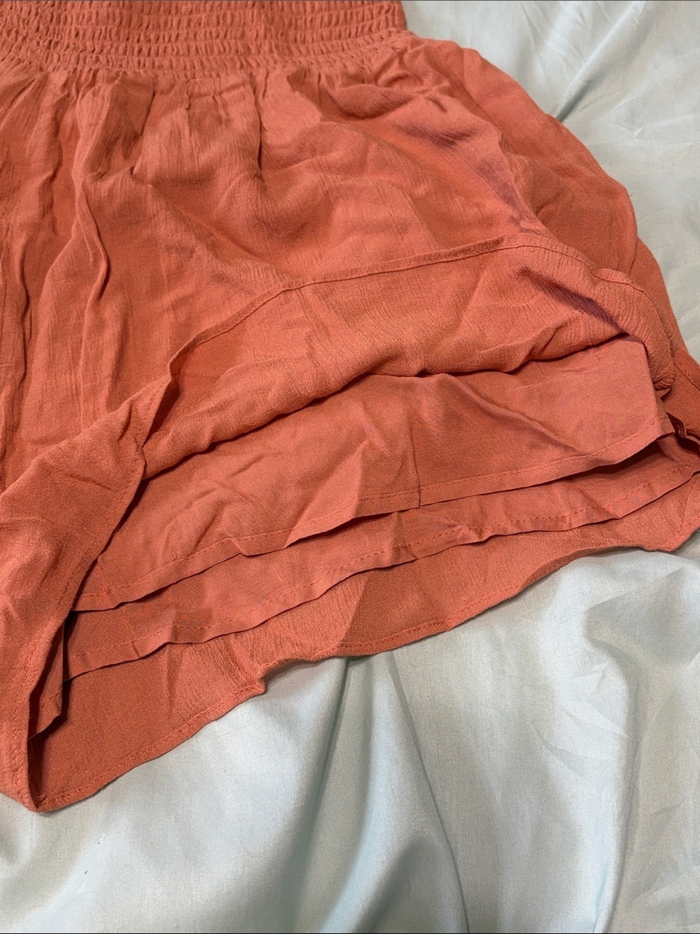 NWT Z Supply Dawn Crinkle Short Copper Women’s Elastic Band Size Large Boutique - Picture 6 of 7